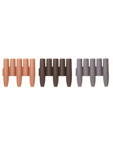 Palisada ogrodowa obrzeże trawnikowe 270cm ipal 5 brąz