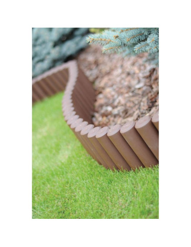 Palisada ogrodowa obrzeże trawnikowe 270cm ipal 5 brąz