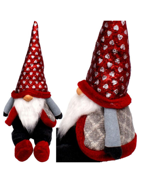 Skrzat mikołaj świąteczny siedzący 92cm