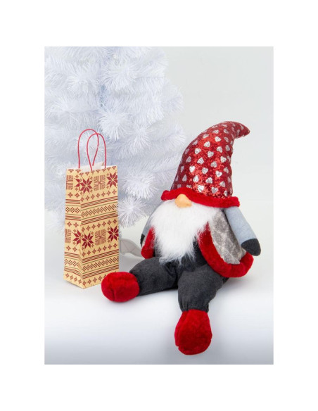 Skrzat mikołaj świąteczny siedzący 92cm