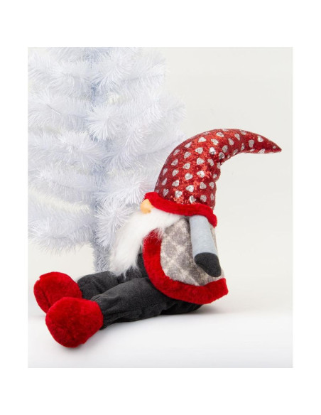 Skrzat mikołaj świąteczny siedzący 92cm