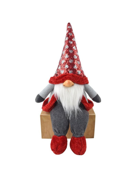 Skrzat mikołaj świąteczny siedzący 92cm