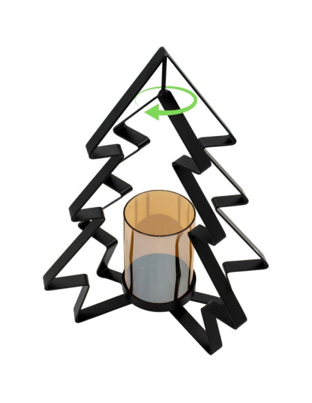 Świecznik metalowy 31,5cm choinka mica