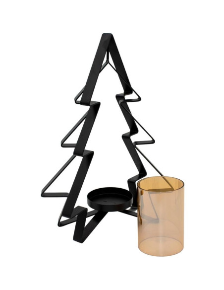 Świecznik metalowy 31,5cm choinka mica