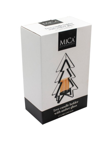 Świecznik metalowy 31,5cm choinka mica