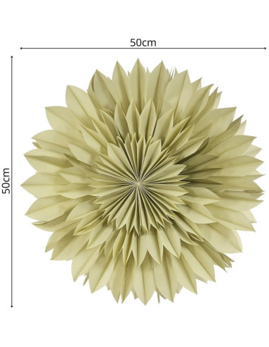 Gwiazda dekoracyjna wisząca papierowa 3d 50cm zielony