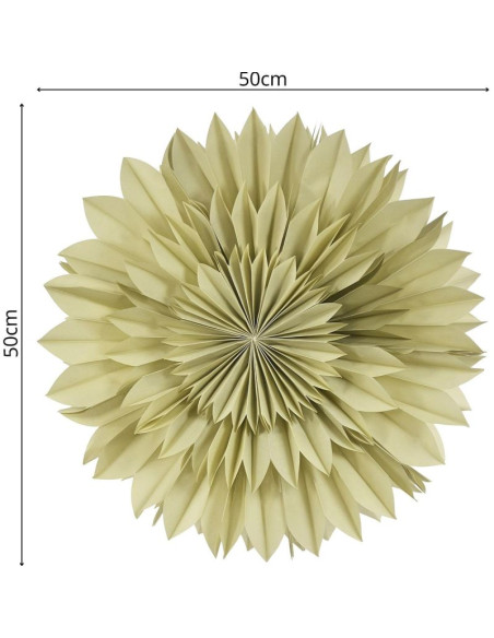 Gwiazda dekoracyjna wisząca papierowa 3d 50cm zielony