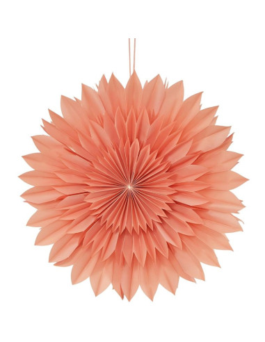Gwiazda dekoracyjna wisząca papierowa 3d 50cm różowa