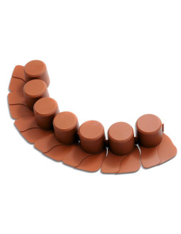 Palisada ogrodowa obrzeże trawnikowe 405cm ipal 7 terakota