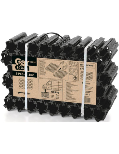 Kratka najazdowa/ parkingowa 5szt czarny