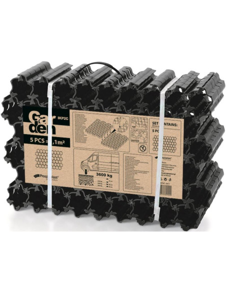 Kratka najazdowa/ parkingowa 5szt czarny