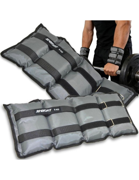 Obciążenie na przeguby szare 10kg (2x5kg) enero fit