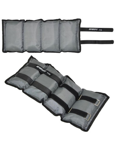 Obciążenie na przeguby szare 10kg (2x5kg) enero fit