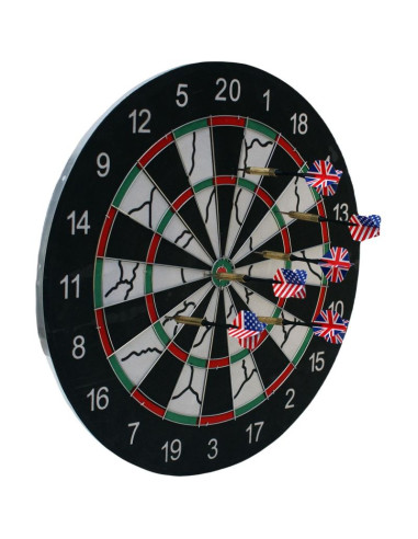 Dart outdoor kartonowy 45cm i 6 rzutek enero