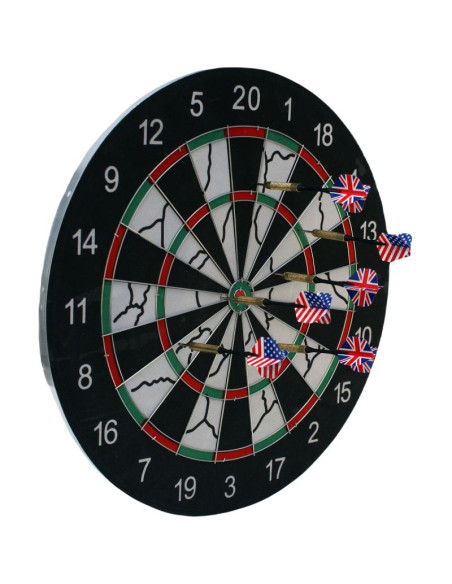 Dart outdoor kartonowy 45cm i 6 rzutek enero
