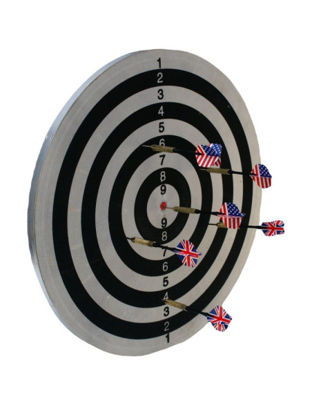 Dart outdoor kartonowy 45cm i 6 rzutek enero
