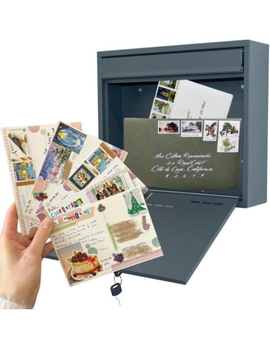 Skrzynka na listy 36x9x31,3cm 1067568 saska garden