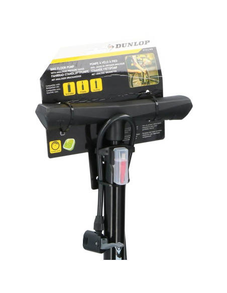 Pompka warsztatowo - rowerowa dunlop 174psi z manometrem