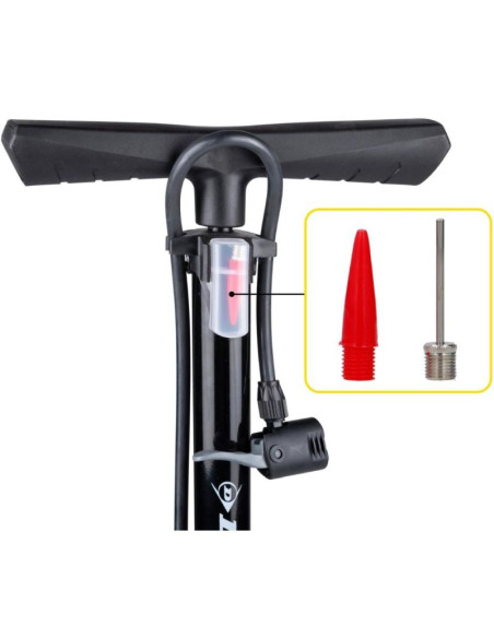 Pompka warsztatowo - rowerowa dunlop 174psi z manometrem