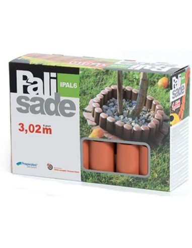 Palisada ogrodowa obrzeże trawnikowe 302cm ipal 6 terakota