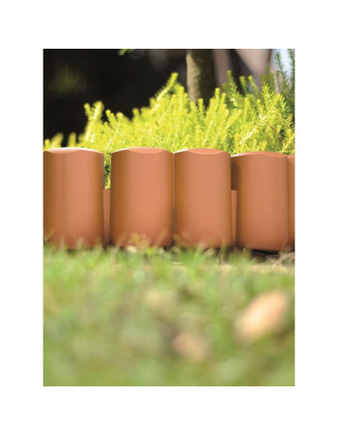 Palisada ogrodowa obrzeże trawnikowe 302cm ipal 6 brąz