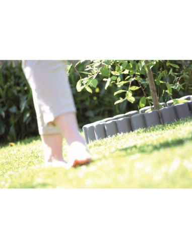 Palisada ogrodowa obrzeże trawnikowe 302cm ipal 6 brąz