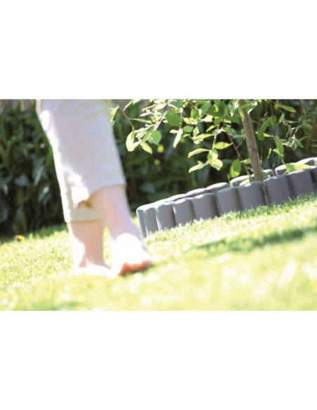 Palisada ogrodowa obrzeże trawnikowe 302cm ipal 6 brąz