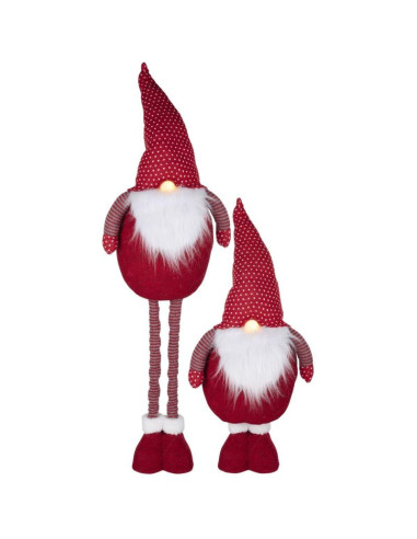 Mikołaj na teleskopowych nogach 30x18x100cm articasa czerwony