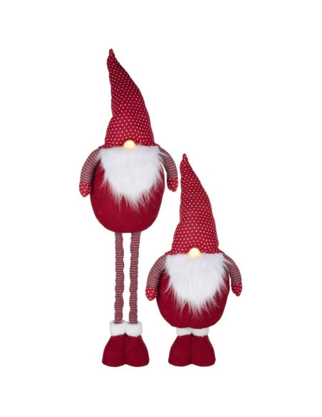 Mikołaj na teleskopowych nogach 30x18x100cm articasa czerwony