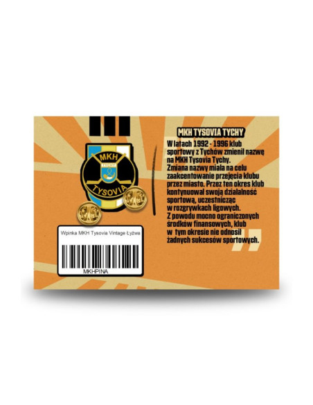 Wpinka mkh tysovia vintage łyżwa