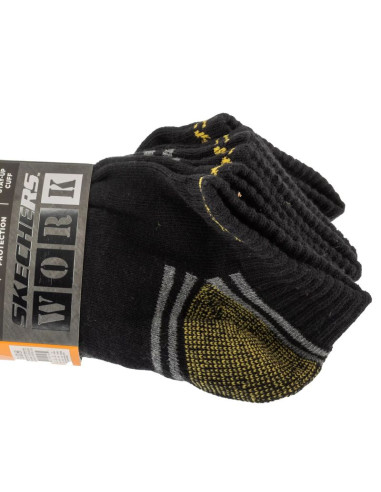 Skechers 3pk terry train work socks s102684-blk czarne 41-46