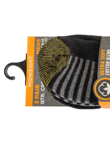 Skechers 3pk terry train work socks s102684-blk czarne 41-46