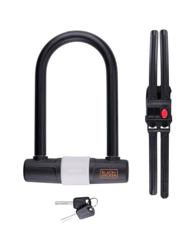 Zapięcięcie rowerowe u-lock 140x250mm black+decker