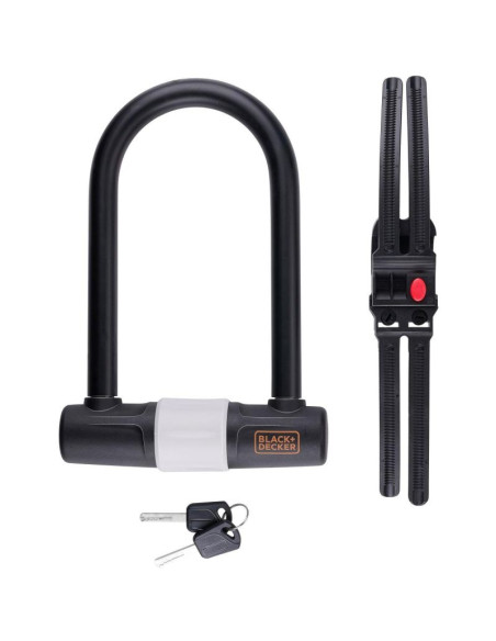 Zapięcięcie rowerowe u-lock 140x250mm black+decker