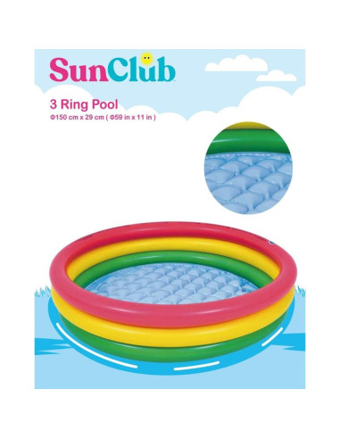 Basen dziecięcy 3-pierścieniowy 150x29cm 17223