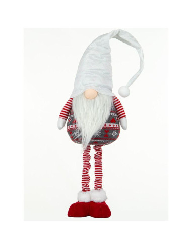 Skrzat gnom na teleskopowych nogach biały 80-115cm