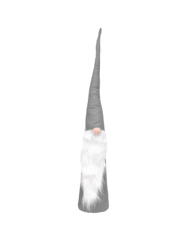 Set szarych mikołajów dekoracyjnych 60, 70, 80 cm