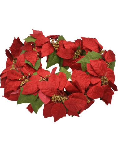 Wianek dekoracyjny 45 cm gwiazda betlejemska poinsecja