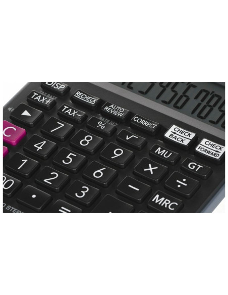 Casio kalkulator biurowy mj-120d plus czarny, 12 cyfrowy wyświetlacz