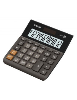 Casio kalkulator biurowy mh-12bk-s, 12-cyfrowy, 127x136,5mm, czarny