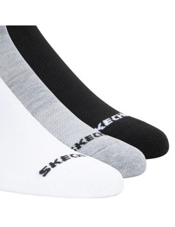 Skechers 3ppk qtr crew socks s114235-bkwg białe 43-46 2
