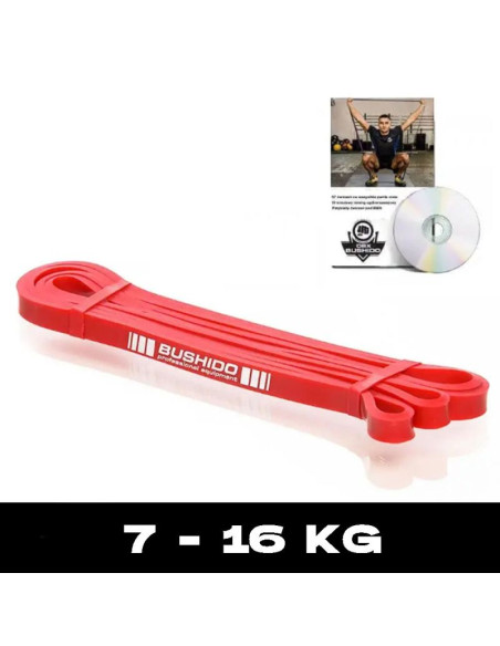 Power band  13 - wzmocniona guma treningowa dbx bushido czerwona 7-16 kg