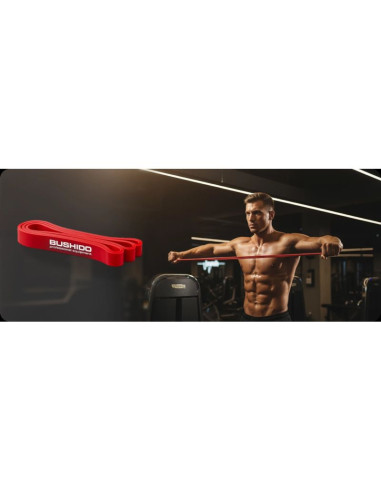 Power band  13 - wzmocniona guma treningowa dbx bushido czerwona 7-16 kg