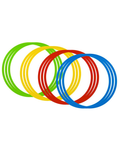 Obręcze treningowe 45cm 12szt. / kt12-45rgby
