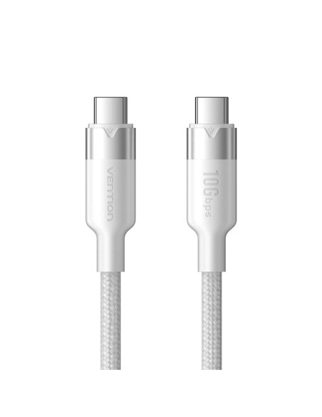 Kabel usb-c do usb-c vention usb 3.2 5a 10gbps 1m biały