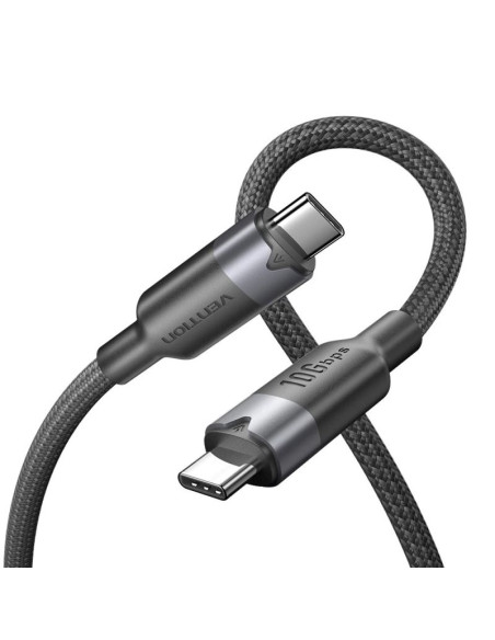 Kabel usb-c do usb-c vention usb 3.2 5a 10gbps 1m czarny