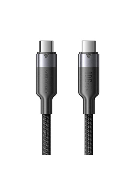 Kabel usb-c do usb-c vention usb 3.2 5a 10gbps 1m czarny