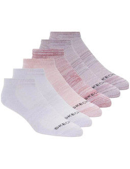 Skechers 6pk womens non terry low cut socks s108498-pnk różowe 36-40