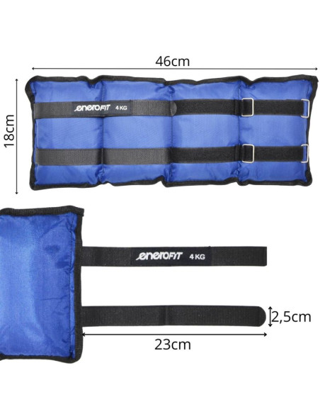 Obciążenie na przeguby niebieskie 8kg (2x4kg) enero fit