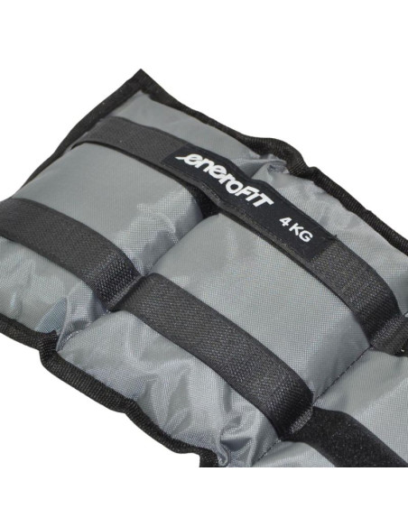 Obciążenie na przeguby szare 8kg (2x4kg) enero fit